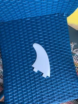 New white surfing surf surfboard fcs fin