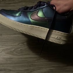 Nike Air Force 1 Low LV8 GS Purple Neptune Green