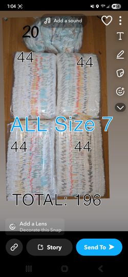NEW SIZE 7 DIAPERS 