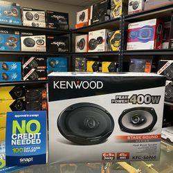 New Kenwood 6x9” inch 400 Watts Max Car Audio Speakers (pair) No Credit Easy Financing 🔊🔥