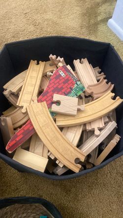 Wooden train tracks