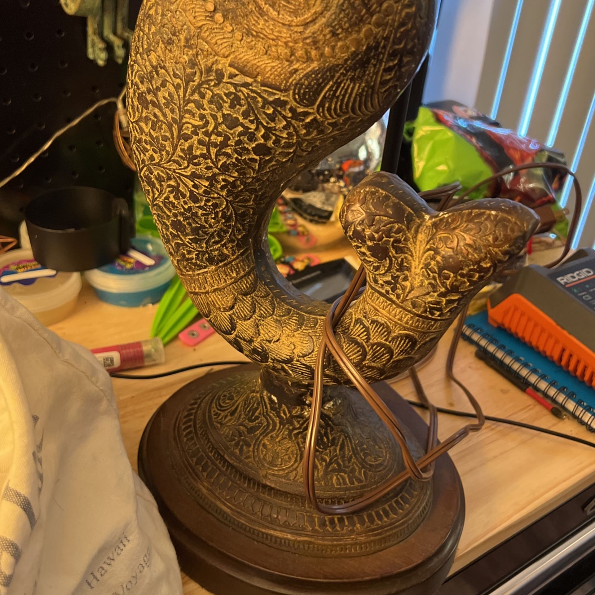 Bronze Fish Lamps