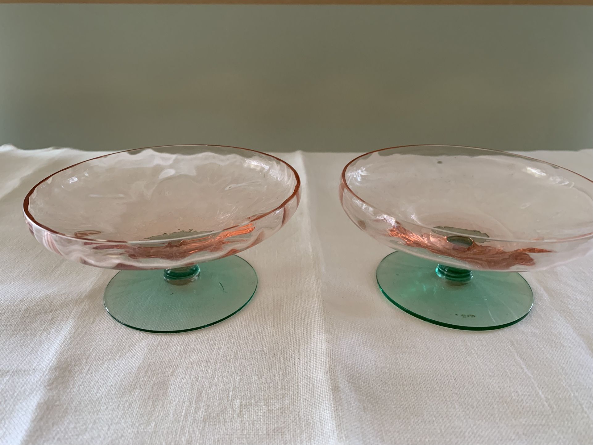 Vintage Depression Ware Dessert Dishes