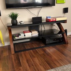 Dark Glass Tv Stand