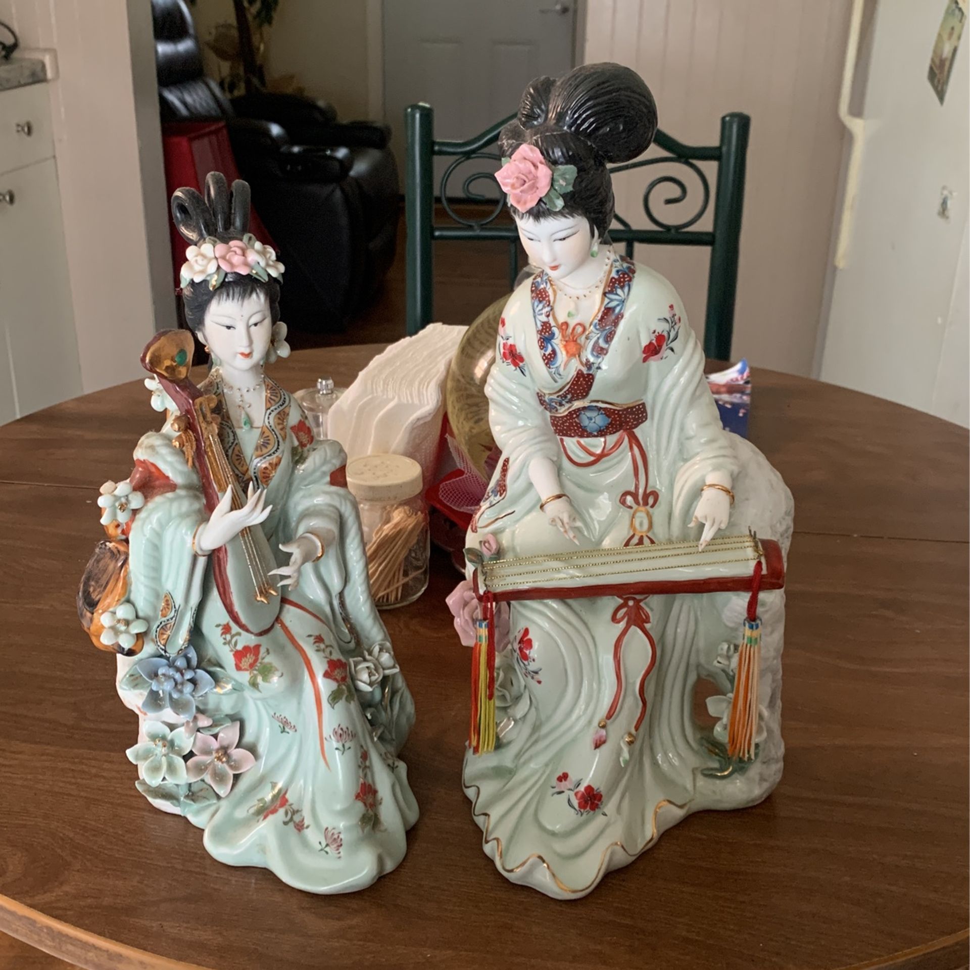 Vintage Japanese Geisha Decorations