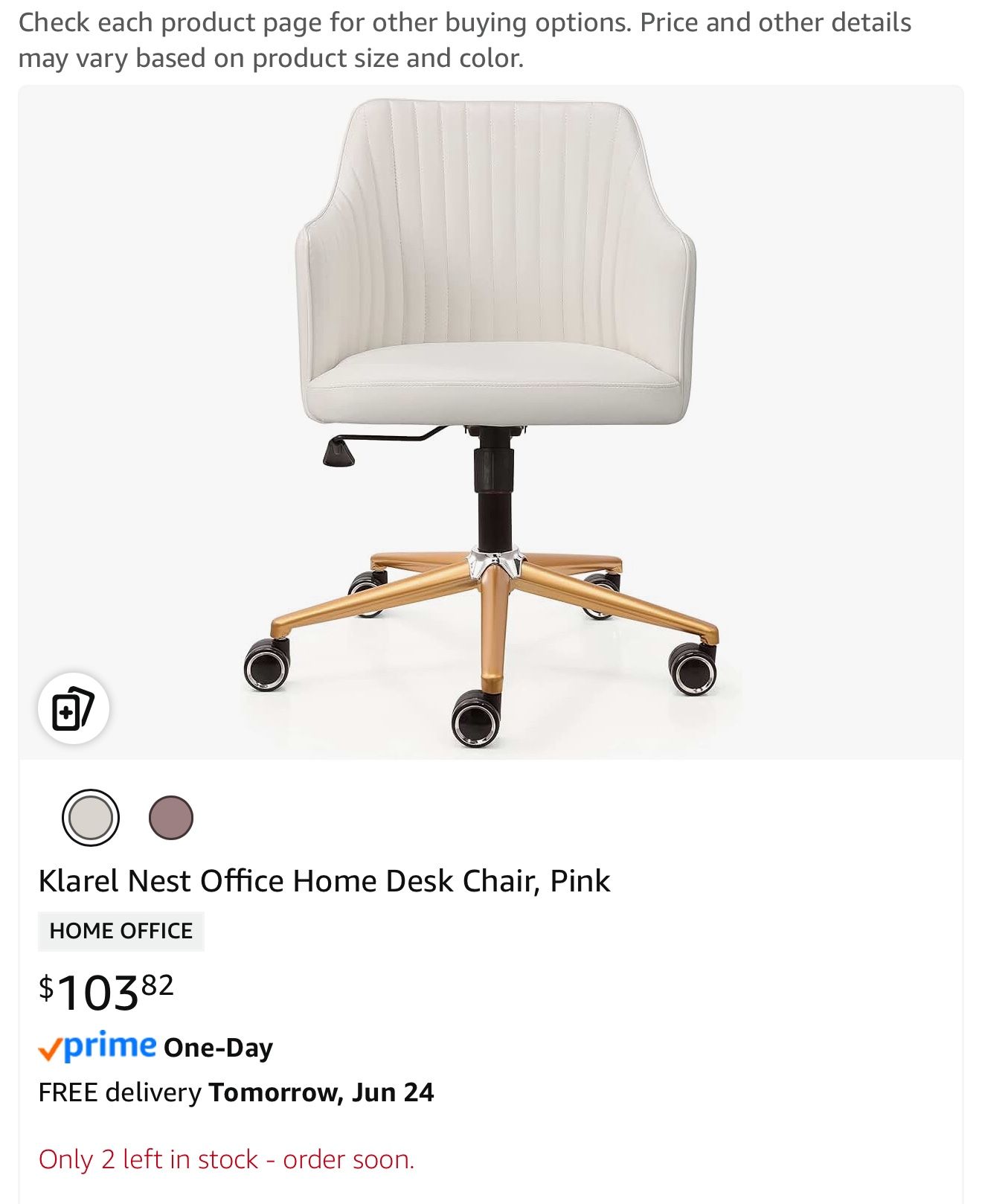 Klarel Nest Office Home Desk Chair.
