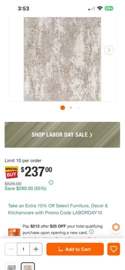 Abstract Gray Area Rug