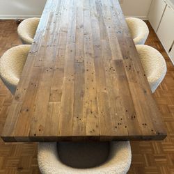 Table and 6 Chairs, Boho/modern