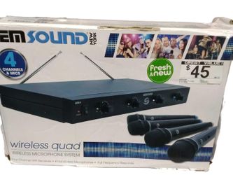 Gemsound Gmw-4 Black Cordless Microphone