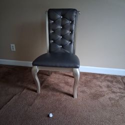 Gray Wooden Chair