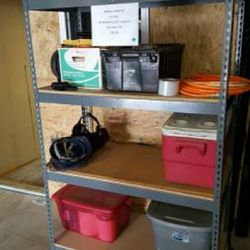 Warehouse Shelving 48 in W x 24 D Boltless Garage Storage Rivet Rack