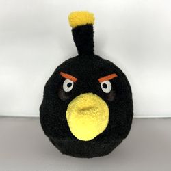 Angry Birds 5” Black Bomb Plush Toy Commonwealth 2010
