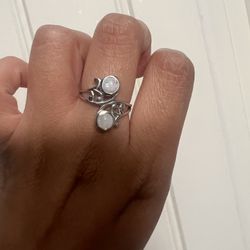Moonstone Sterling Silver Ring 