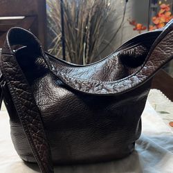 Vintage J.Duseu Brown Leather Bag