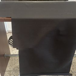 Black Upholstery Fabric Remnant 