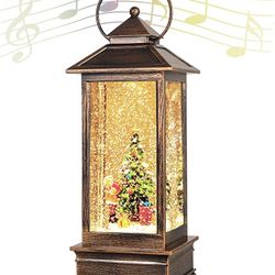 Christmas Decorations Christmas Lanterns,Xmas Gifts Christmas Snow Globe Vintage Home Suitable for Party Wedding Indoor Outdoor Patio,Sparkling with M