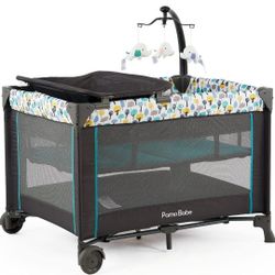 Brand New out of box Pamo babe portable crib playpen  And Changing Table