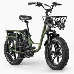 Cargo EBike with Basket and Bench - Fat Tire