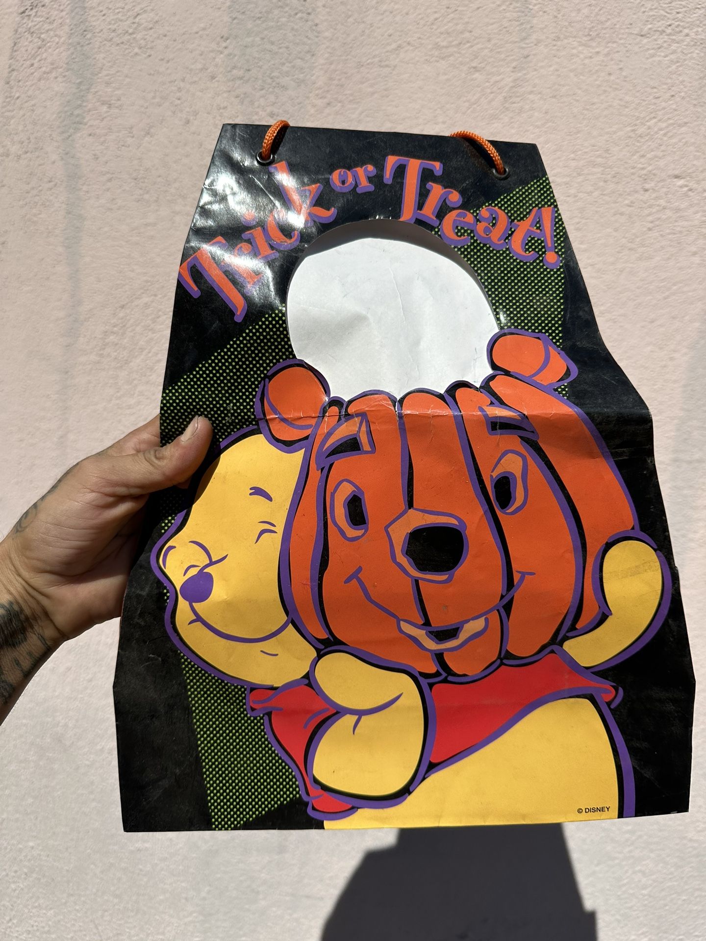 Vintage Disney’s Winnie The Pooh Halloween Trick Or Treat Bag
