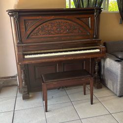 Antique Piano (model 19679), W.E. Wheelock & CO. NY.