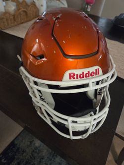 High school football helmet