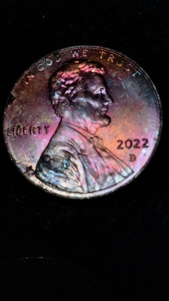 3 Rainbow Lincoln One Cent Coins