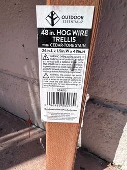 48” Wood and Wire Trellis