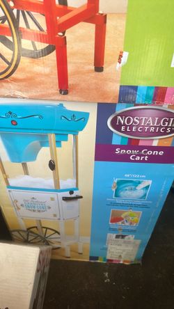 Snowcone cart, popcorn cart