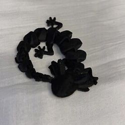 cool new black Axolotl toy for kids - 3D Printed and Articulated 6 inch