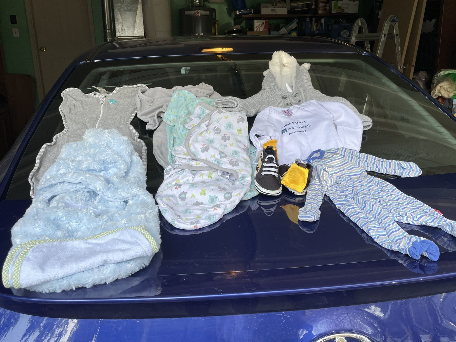 Baby Clothes, Base For Baby Car Seat, Toys
