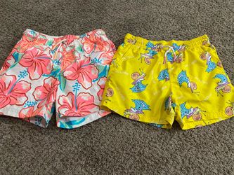Boys swim shorts (2) size 10/12