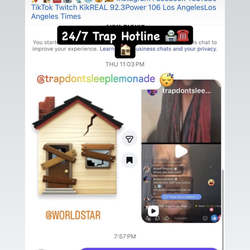 World’s 1st 24/7 Trap Hotline 🥇🏆🎬☎️📲🏚️