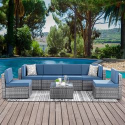 7pc Outdoor Patio Furniture Set 