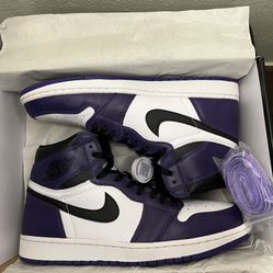 Jordan 1 Retro High OG Court Purple 2.0 Size 11