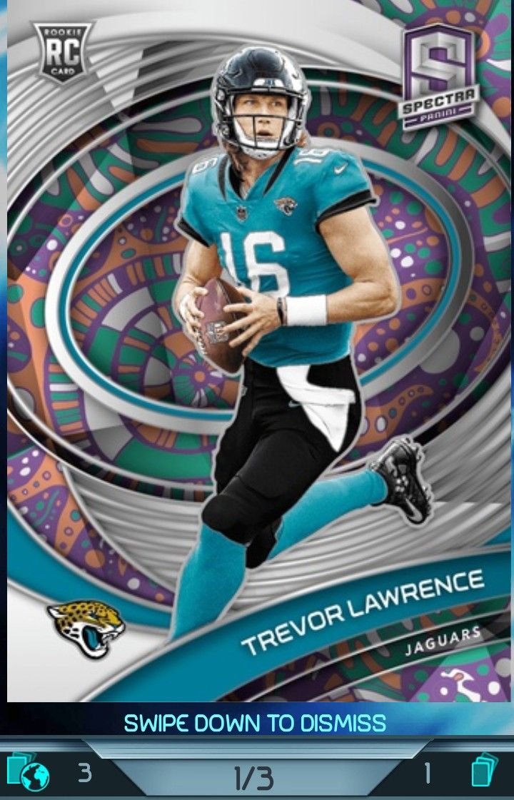 Trevor Lawrence 1/3 Spectra Rookie Card