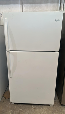 Whirlpool Top Freezer Fridge – White, 30in, No Dispenser