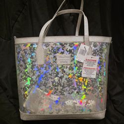 Loungefly Disney Mickey Mouse Magic Mirror Metallic Tote New with tags
