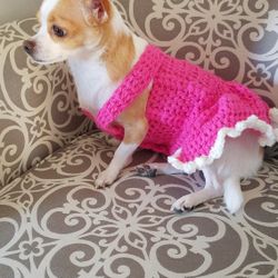 Beutiful Crochet Dog/cat Dresses