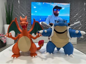 Pokemon Blastoise & Charizard 3D printed home decor