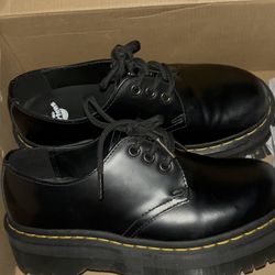 dr marten 1461 smooth leather platform shoes