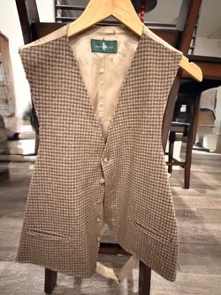 Hunt Club Houndstooth Dress Vest