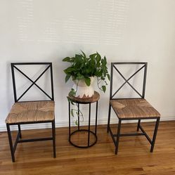 Rattan Chairs And Table Lounge Set