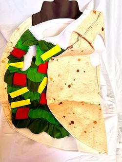 Brand New - Kids Size Standard (5-12yrs) Taco Halloween Costume