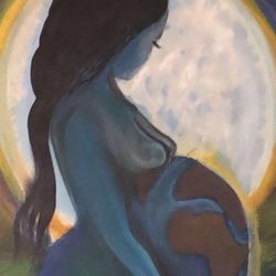 Hand Painted Wall Art  80x80x80