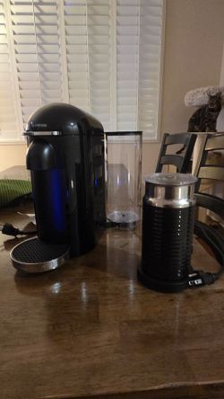 Nepresso Vertuo Plus Deluxe Coffee and Espresso  with  Milk Frother