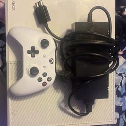 Xbox One (with Wires and Controller.)