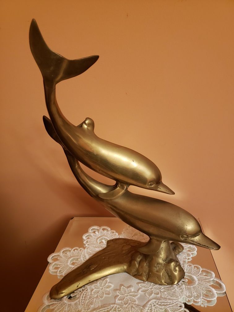 Brass dolphin decorative
