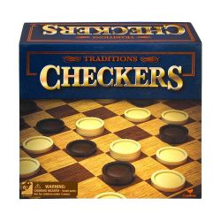 New Classic Traditional Checkers Board Game Box