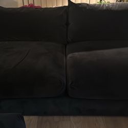 Living Spaces Black Couch
