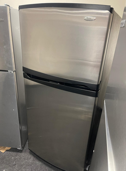 Deal: Whirlpool Stainless Top Mount Fridge — Clean, 19 cu ft
